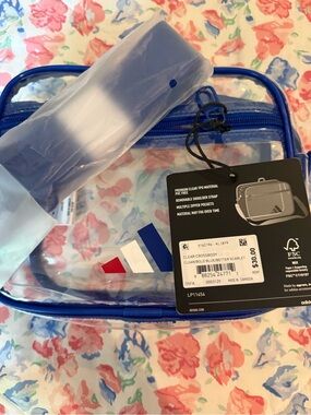 adidas Clear Crossbody Bag in Blue, White & Red